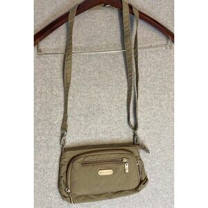 baggallini crossbody Small bag Gray Taupe Olive Travel Pockets Lightweight